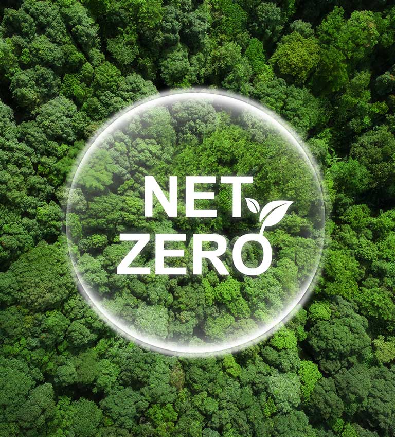 social print paper nero zero carbon neutral trees background